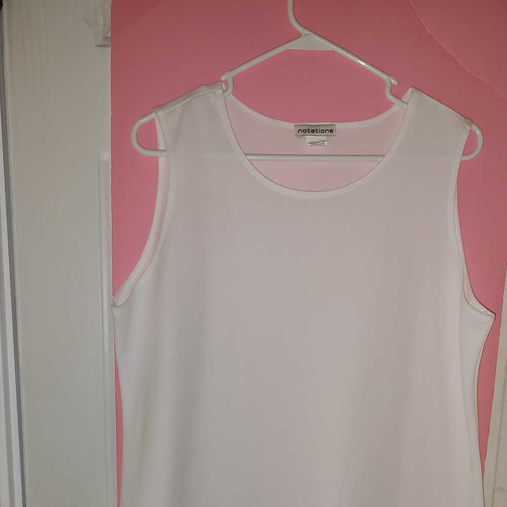 Notations. XL white blouse